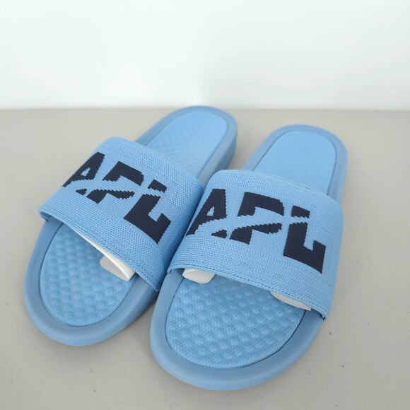 APL Big Logo Techloom Slides in Ice Blue/Midnight Men\'s Size 9 Women\'s Size 10.5